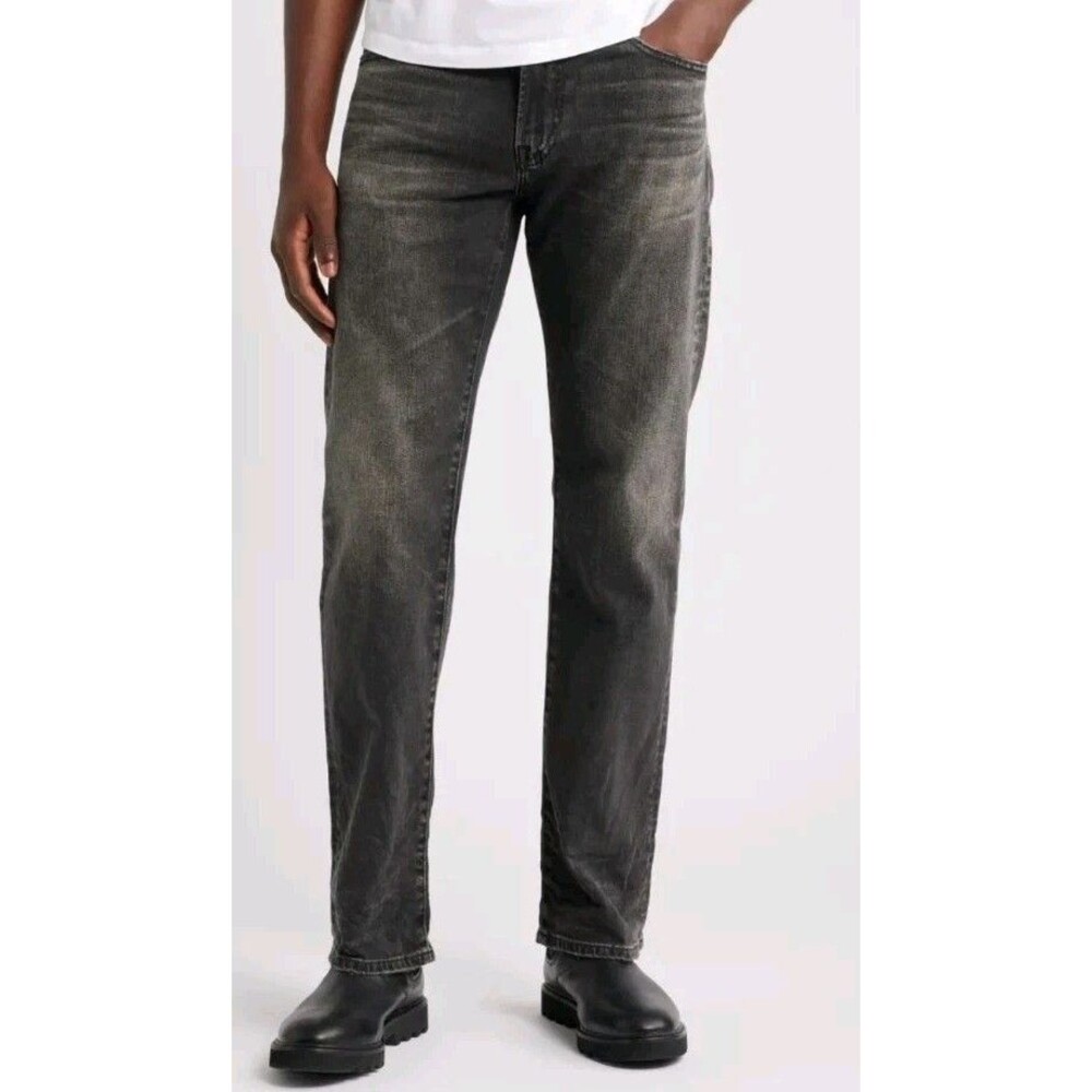Adriano Goldschmied AG Jeans Mens 33x34 Faded Black The Protege Straight Leg